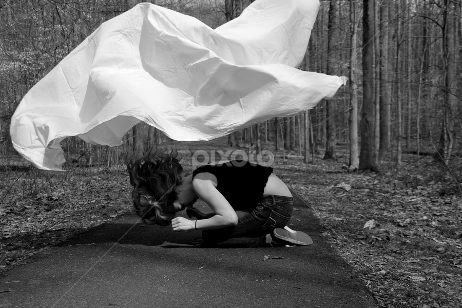 Conceal by Mady Sieracki - Black & White Abstract
