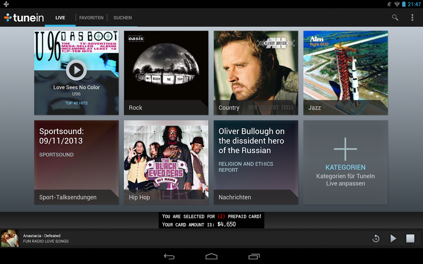 TuneIn Radio – Android-Apps auf Google Play