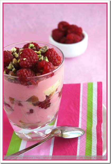 Raspberry Rhubarb Trifle (04) by MeetaK