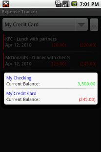 Expense Tracker Screenshots 1
