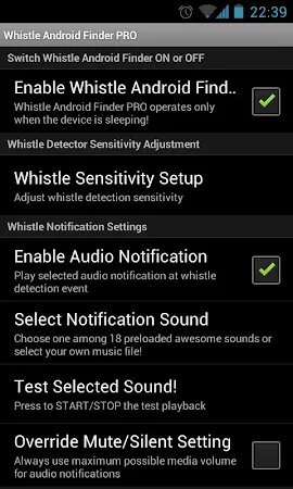 Whistle Android Finder PRO v5.4