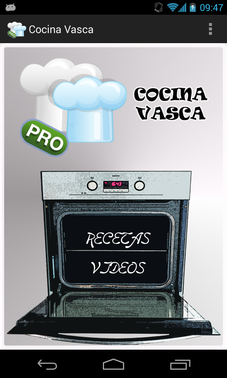 Android application Basque Cooking screenshort