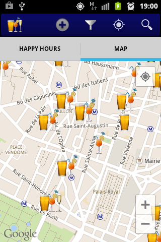 Screenshot 1 Happy Hours Paris