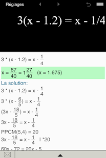 Les équations du premier degré Screen 2