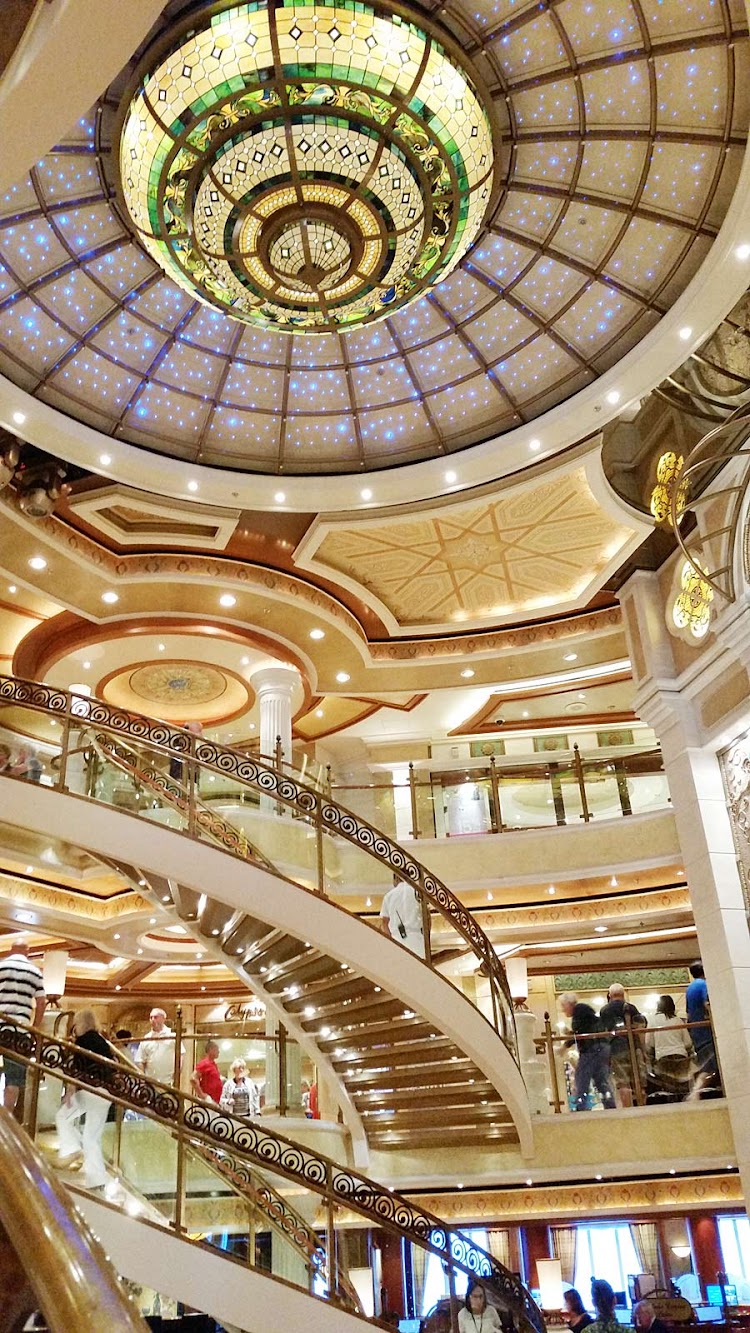 The atrium of Emerald Princess.