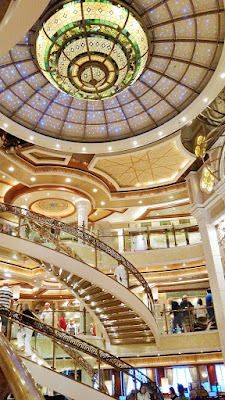 The atrium of Emerald Princess.