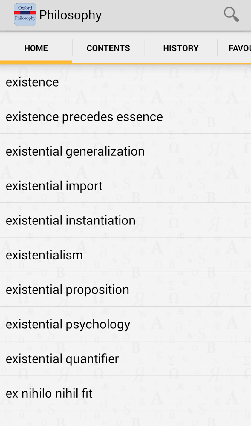 Oxford Philosophy Dictionary Screen 2