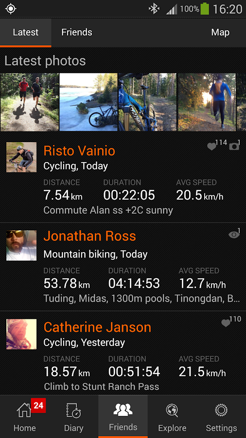 Sports Tracker - screenshot