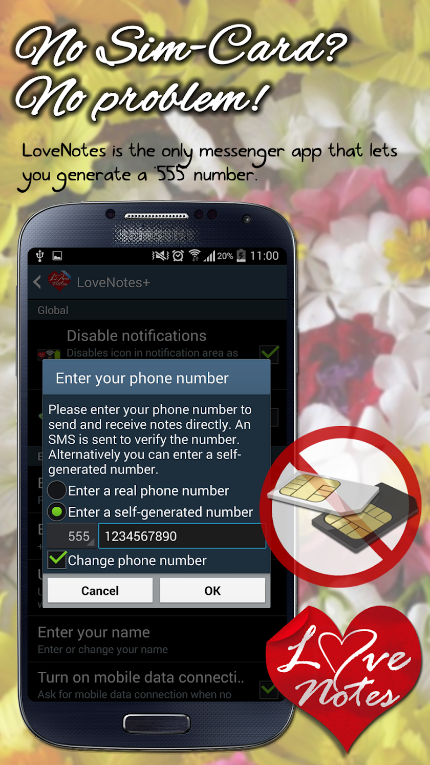 E-cards &amp; LoveNotes Messenger+ Screen 3
