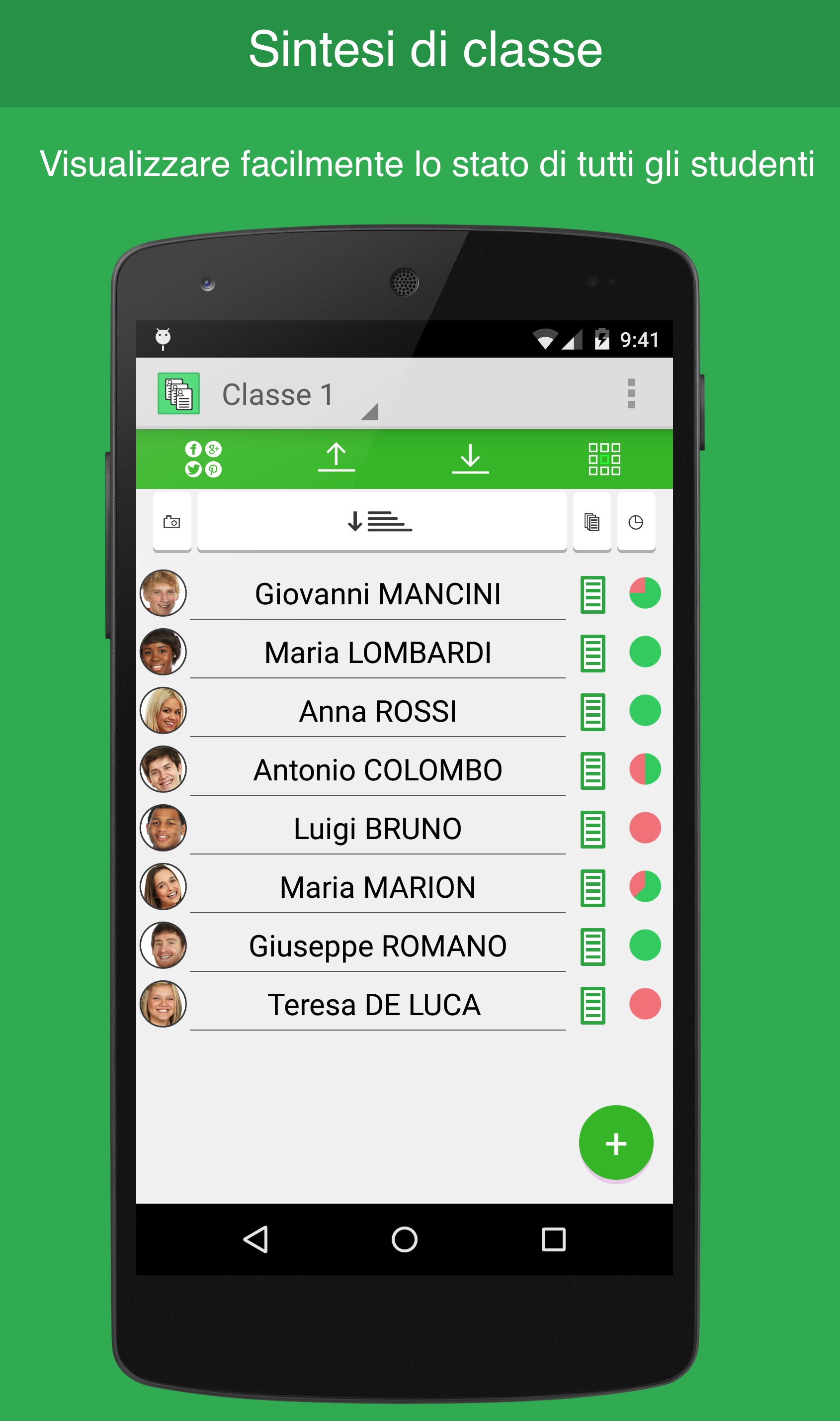 Android application Teacher Notes Pro screenshort