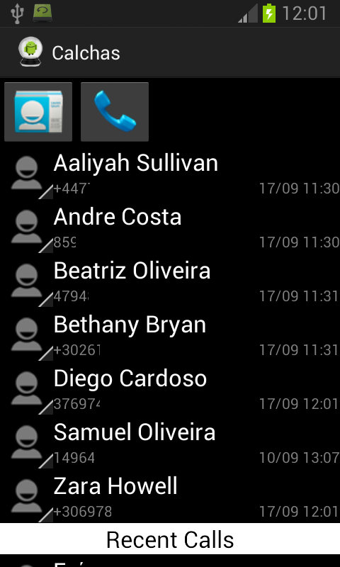 Calchas App - screenshot