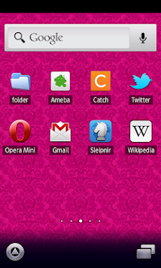 ピンクパープル ダマスク模様柄壁紙 スマホ待ち受け壁紙 Androidアプリ Applion