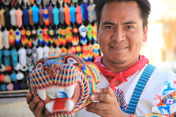 Huichol artwork near Puerto Vallarta, Mexico.