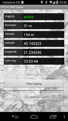 GPS to SMS logger