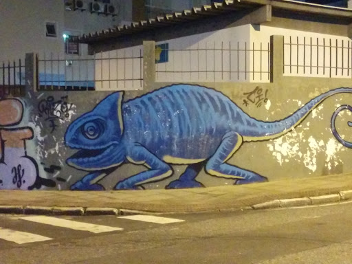 Grafitti Lagarto Azul