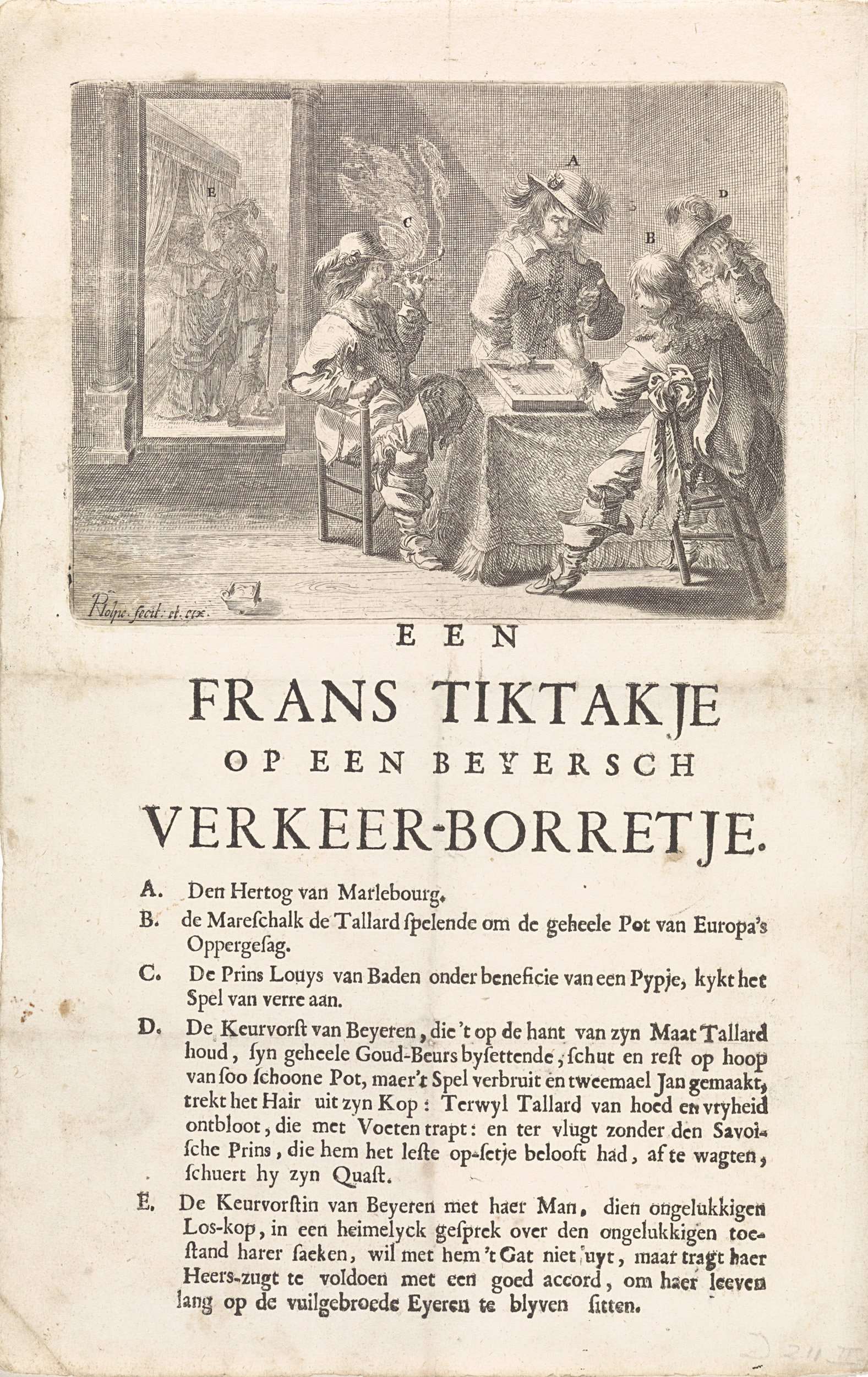Triktrak spelende mannen