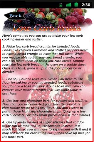 Low Carb Fruits