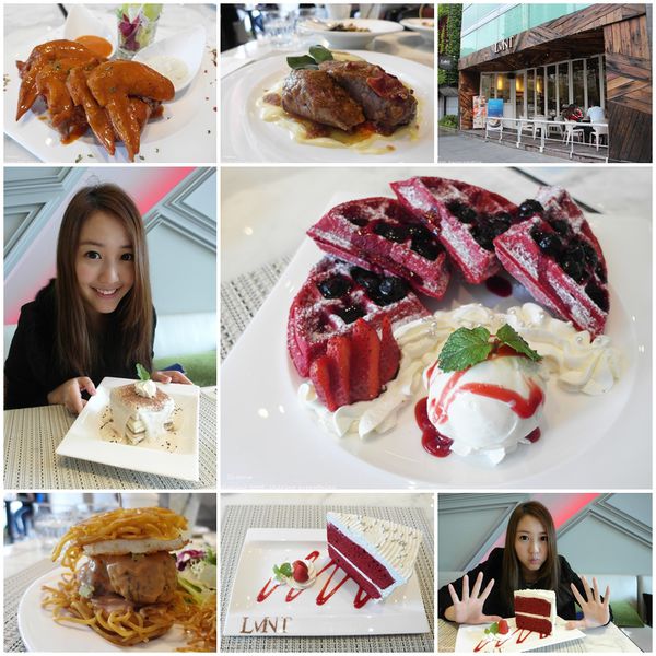 《異國料理、漢堡、甜點》台北信義 LMNT [Element] Drink & Eat。Lounge & Cafe 二訪。美國東岸火紅的拉麵漢堡 v.s. 紅通通的紅絲絨甜點。Sheena