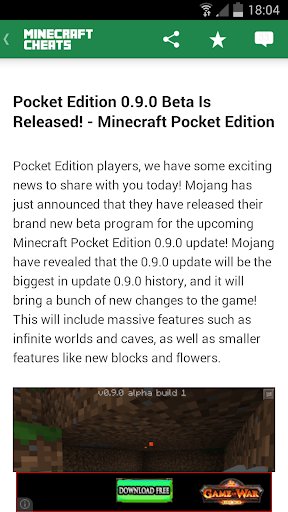 【免費新聞App】Cheats for Minecraft-APP點子