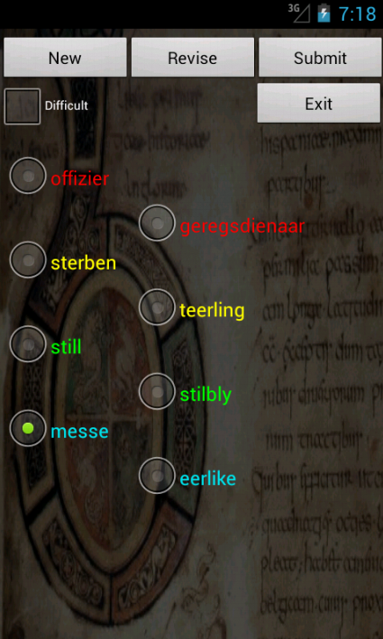German Afrikaans Dictionary Screen 3