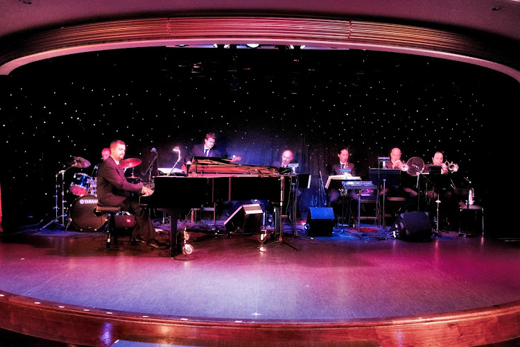 A traditional big band performance during an Azamara cruise.