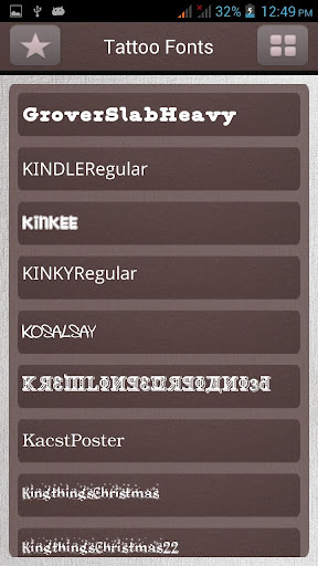 【免費生活App】Tattoo Fonts for Samsung-APP點子
