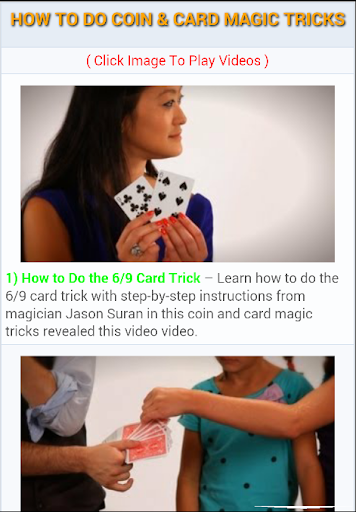 Coin Card Magic Tricks