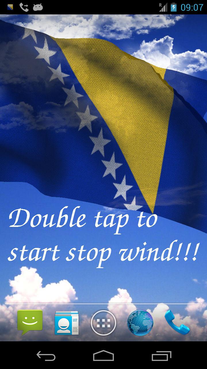 3D Bosnia Flag Screen 2