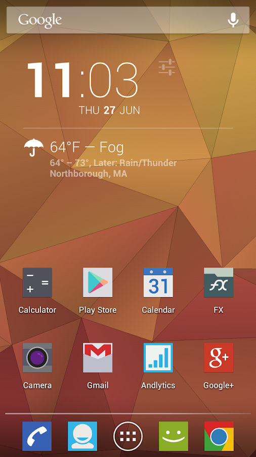    Nexus Triangles LWP- screenshot  