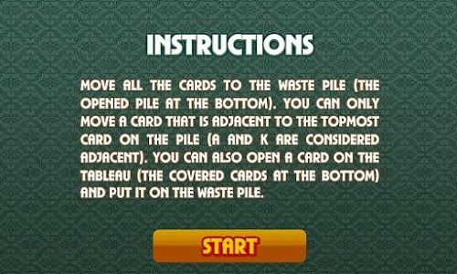 Android application Tri Peaks Solitaire Premium screenshort