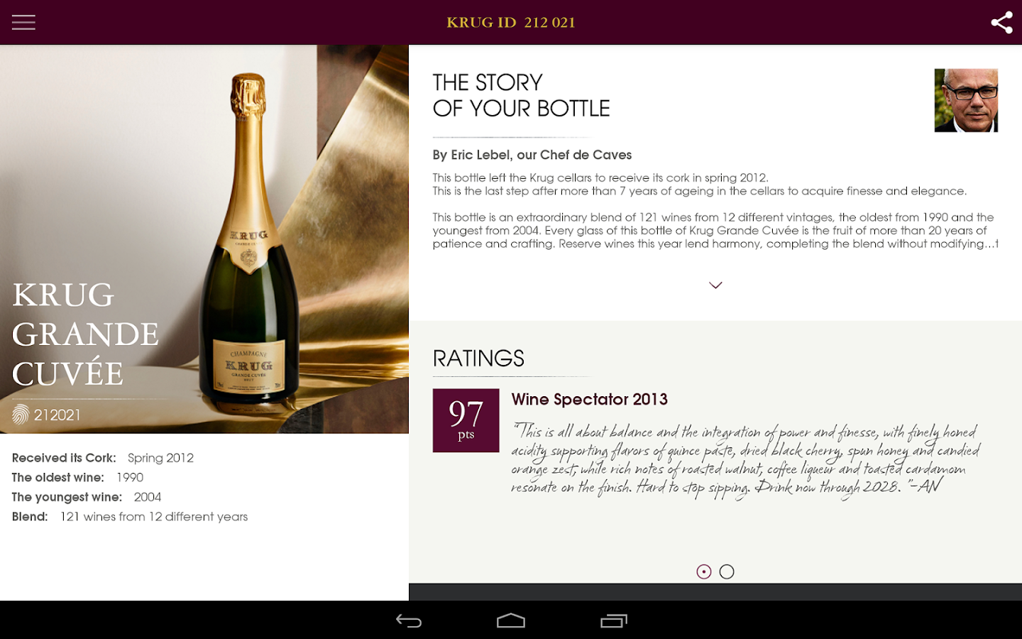 Every Bottle has its own history