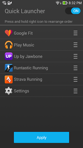 Quick Launcher - Android Wear