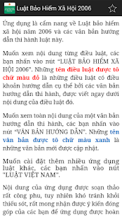 Free Luat Bao hiem xa hoi 2006 APK for Android