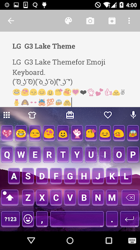 Purple Skin Emoji Keyboard