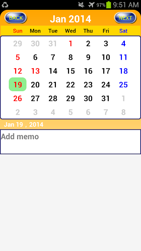 Memo Calendar