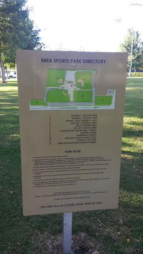 Brea Sports Park Directory