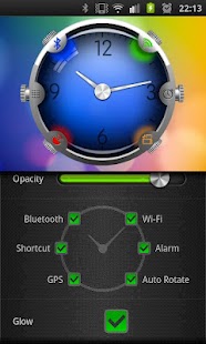 Colorful Glass Clock Widget HD Screenshots 6