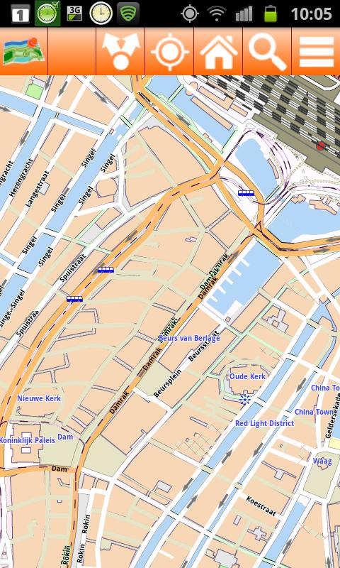 Android application Amsterdam Offline mappa Map screenshort