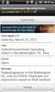 Free Federal Gov't Operating Status APK for Android