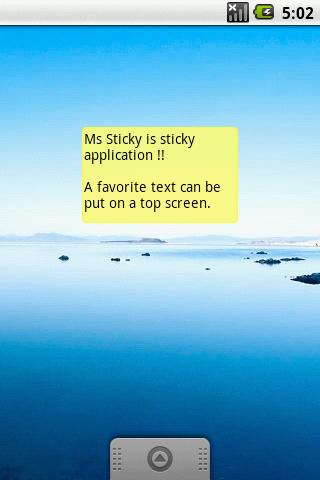 Ms Sticky (Postit app) Screen 2