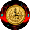 Gold Coin Analog Clock icon