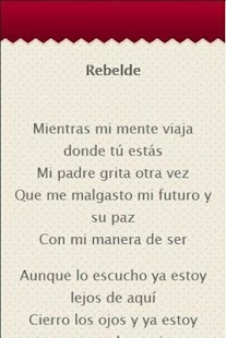 RBD Letras Screenshots 2
