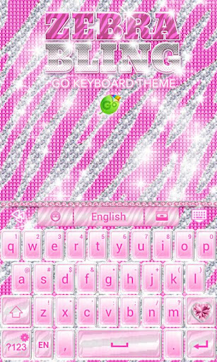 ♦ BLING Theme Pink Keyboard ♦