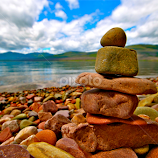 Gorgeous Stones, MdDonald Lake, Montana by Kathleen Koehlmoos -  