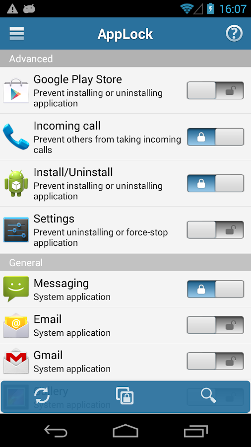 AppLock - screenshot