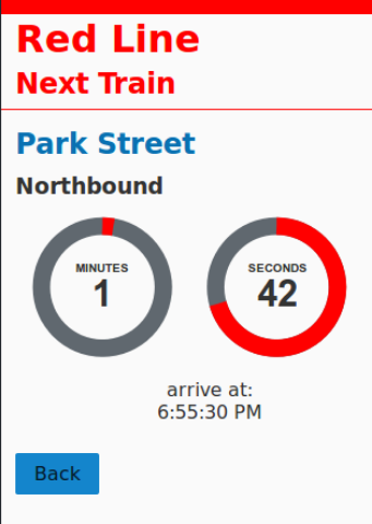 MBTA Red Line Timer
