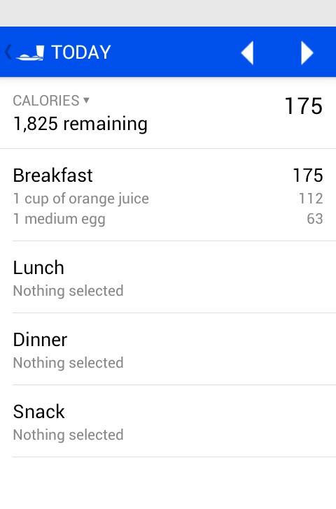 Food Journal Screen 3