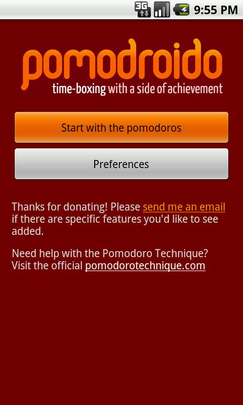 Pomodroido Pro: Pomodoro Timer Screen 3