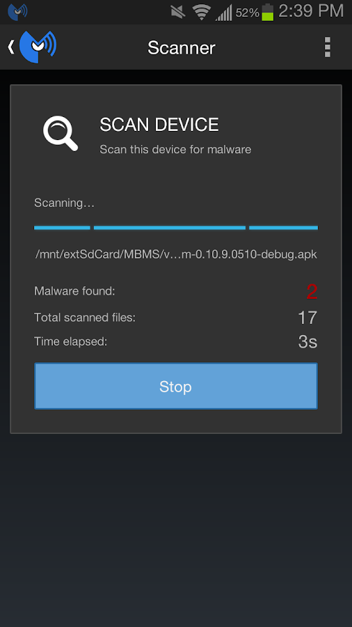Malwarebytes Anti-Malware - screenshot