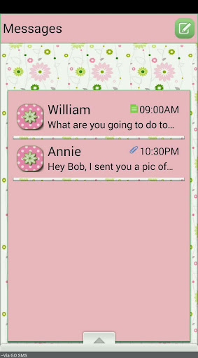 DaintyFlowers GO SMS THEME